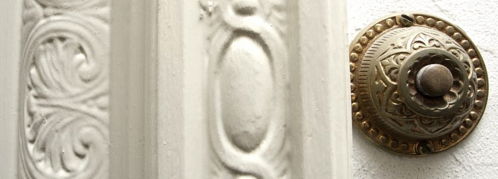 Numerous service bells can be found throughout the house.